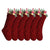 Unique Burgundy, Green, Ivory Knit Christmas Stockings (18 inches)