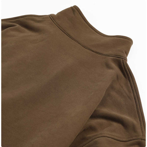 Women's 1/2 Zipper Long Sleeve Workout Crop Tops