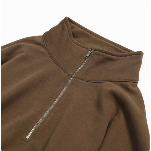 Women's 1/2 Zipper Long Sleeve Workout Crop Tops
