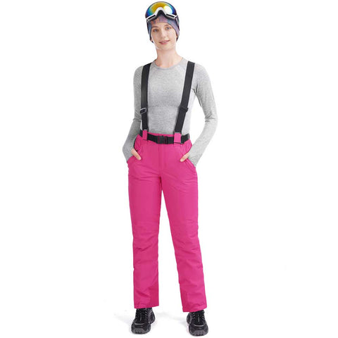 Women's Outdoor Windproof Ski Snow Snowboard Bib